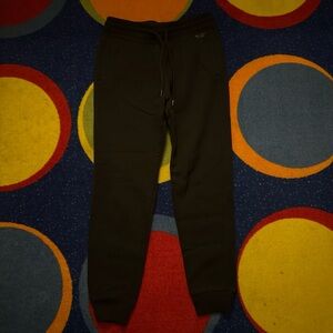 Hollister Men's Black Jogger Sweatpants with Drawstring